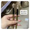 Pelo de Zorro Nieve Nariz de Hoz Sombra de Ojos Pincel Yamanaku Cabeza Inclinada tamaño pequeño Grande Cangzhou Pincel de Maquillaje Profesional Tubo de Cobre Sándalo Verde