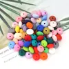 Ábaco Amazon Contas de Silicone Feito à Mão Joias DIY Pulseira de Bebê Colar Acessórios Contas de Ábaco Cor de Silicone