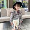 Bolso coreano nuevo para niños, bolso de hombro de lana de punto con bonito conejo de dibujos animados, accesorios para niñas, monedero.