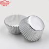 Frete grátis prata folha folha cuppers bolo assar óleo à prova de óleo cuppers mifen decorativo cuppers copos de panificação