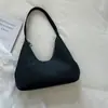 Design Personalizado Moderno Textura 2026 Outono Nova Moda Cor Sólida Grande Capacidade Simples Abaixo do Braço Ombro Único Bolsa Feminina