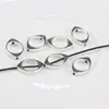 Anillo de pulsera de cordón con cuentas de plata Xizang de aleación, separadores de cordón, anillo de cuentas de cristal, cuentas sueltas, cuentas de hilo, accesorios de joyería DIY