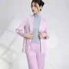 Jaqueta Casual de Primavera e Outono Moda Feminina Estilo Miyake Plissada Solta Elegante Roupa de Trabalho Versátil