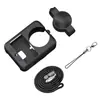 Adecuado para Dji Osmo360 Funda Protectora de Silicona Host Funda de Silicona Negra Desnuda con Cubierta Protectora para Lente