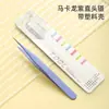 Pinzas de precisión de acero inoxidable Color de网红 rojo Pinzas para hand account rectas codo rosa morado azul Pinzas para hand account