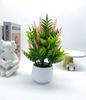Flores Falsas, Plantas, Flores Artificiales y Plantas Verdes, Decoraciones para Sala de Estar Interior, Flores de Plástico para Mesa de Comedor, Macetas Decorativas, Adornos Pequeños