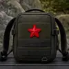 Parches pequeños de estrella de cinco puntas de PVC Qiu Niu, parches de goma 3D para zapatos, sombreros y mochilas, accesorios de Velcro, en stock