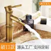 Grifo Antiguo Todo Cobre Sección de Bambú Exterior Anticongelante Antirroturas y Aumento de Altura Engrosado Mesa Retro Mesa Lavabo Lavabo Baño