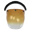 Óculos à Prova de Vento com Lentes Bolha, Óculos de Sol Transparentes Meio Capacete, Óculos à Prova de Vento, 4 Capacetes, Capacete Bobo Retro Universal 3