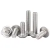 Tornillos para Máquina de Acero Inoxidable 304, Cabeza Redonda, Hexagonal, M2-M6, Tornillos para Máquina Semi-Bridados, Pernos, Tornillos de Cabeza Redonda, Hexagonal