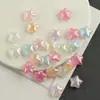 Estilo Crema Soñador Estrellas de Purpurina Fina Agujero Recto Cuentas Sueltas Material de Cuentas para Cadena de Teléfono Móvil Hecha a Mano Adorno Accesorios