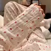 ¡Nueva Llegada! Conjunto de pijama de doble capa de gasa clase A con solapa, manga larga y pantalón largo, con estampados lindos, adecuado para usar en casa y se puede usar afuera.
