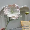 Eva Simulada Flor Papoula Única Estilo Pintura a Óleo Alice Arranjo de Flores Display de Móveis de Casamento Flor Artificial Papoula Íris