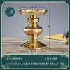 Yuantong Artesanato Lâmpada Budista Suporte de Vela de Latão Suporte de Vela Ruyi Base de Lâmpada de Manteiga Bicolor Suporte de Vela de Lâmpada Eterna Atacado