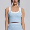 Nuevo conjunto de seis piezas de nylon de colorblock transfronterizo, doble cara, sin costuras, ajustado, para yoga, deportes, correr y fitness