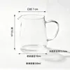 Juego de Té Gongfu Jarra para Té Cuerpo Recto Taza Pública Gran Capacidad Mar de Té Vidrio de Borosilicato Alto Accesorios para Juego de Té Vidrio Gong Dao Bei