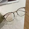 Marca Baolj Modelo Bl6018 Mismo Estilo Gafas de Titanio Chapadas en Oro 49 con Lentes Graduadas para Miopía, Gafas Ultraligeras 9 Gramos, Altura de Montura Amplia