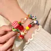 Pulsera de Cuentas de Estrella de Manzana Infantil y Linda para Mujer Verano Dopamina Pulsera Personalizada Fiesta de Estudiantes Pulsera de Alto Valor