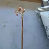 Horquilla para el Cabello con Forma de Rama de Flor de Ciruelo Chapada en Oro de Cobre Fundido Horquilla para el Cabello Tocados de la Dinastía Han Accesorios de Joyería Nupcial