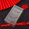 Nova caixa de embalagem de PVC para chocolate caixa de doces transparente para casamento noivado caixa de chocolate caixa vazia simples atacado