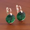 Venta caliente transfronteriza aretes de zirconita redondos de 12 mm aretes de moda europea y americana de alto sentido para el verano pendientes 2024