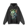 Estilo americano estilo vintage estilo retrô paródia divertida estampada angustiado suéter com capuz homens e mulheres casal pulôver moda hoodie