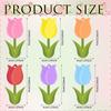 Adornos de Flor de Tulipán Árbol de Primavera Pascua Madera Tulipán Adornos Colgantes Enano de Primavera Decoración Hogar Flores de Colores