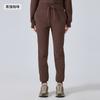 Pantalones Deportivos Casuales de Terciopelo para Otoño e Invierno para Mujer, de Cintura Alta con Cordón Ajustable, Pantalones Deportivos de Pierna Recta para Exterior, Fitness, Correr Daw153
