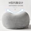 Almohada en forma de U de algodón viscoelástico para el cuello, almohada para el cuello, almohada para el cuello en forma de U, juego de viaje de tres piezas, almohada de avión de tela magnética, almohada en forma de U personalizada