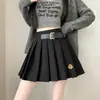 Comercio Exterior Ropa de Mujer Toma Real 2025 Mismo Estilo que Zhao Lusi Falda Plisada a Cuadros de Lana Otoño e Invierno Retro Cintura Alta Aspecto Adelgazante