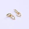 Cor de ouro 14K que não desbota moda versátil longo fecho de porco nariz DIY pulseira colar com fecho de cauda de recebimento acessórios de fecho japonês