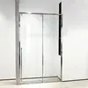 Diseño de Puerta Corredera Integrada para Baño de Acero Inoxidable, Puerta de Cristal para Baño Suministro Directo del Fabricante