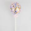 Peça brilhante transparente 5 polegada balão festa bolo de aniversário plug-in sobremesa mesa bolo cartão balão decoração ornamentos