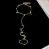 Pulsera extensible de circón gota de agua, estilo nicho, lujo ligero, sensación de alta gama, diseño simple y versátil para el uso diario
