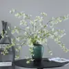 Ramos de Jazmín y Orquídeas de Seda Sintética de Alta Calidad para Paisajismo de Bodas, Adornos de Flor de Cerezo, Arreglos Florales de Mesa para Sala de Estar