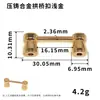 Accesorios de Hardware de Puente de Arco de Metal al por Mayor de 5 Piezas para Bolsos y Carteras, Hebilla de Cierre de Asa Cuadrada, Funda de Teléfono, Puente de Arco para Caja de Regalo