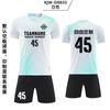 Conjunto de ropa de fútbol para niños, ropa de juego estampada para niños, ropa de entrenamiento deportivo para estudiantes de primaria, ropa de fútbol de verano de manga corta