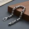 Novo estilo Estilo Han Padrão de grama Tang Pulseira de Teng eterno banhada a prata Joias vintage Moda nacional Personalidade Hip Hop Nicho Conjunto