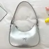 Textura da Moda Francesa 2026 Verão Novo Casual Decoração de Laço Estilo Retro Feminino Bolsa de Ombro Único Sob o Braço Feminina