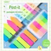 Livro Shengji Etiquetas Adesivas Coloridas Fluorescentes Etiquetas Adesivas Classificadoras Escrevíveis Anotações N Vezes PET Notas Post-it