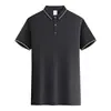 Polo Transpirable de Manga Corta de Seda de Hielo de Secado Rápido para Verano, Adecuado para Hombres y Mujeres, Ropa de Trabajo para Eventos Corporativos de Construcción de Equipo
