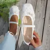 Zapatos de Salón Mary Jane de Malla Transpirable con Punta Cuadrada y Lazo, Estilo Francés, Transfronterizos Europeos y Americanos para Mujer, Nuevo Primavera 2026