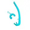 Nuevo Tubo de Respiración para Buceo Libre Transfronterizo, Tipo Húmedo Plegable, Boquilla Curva de Silicona, Suave y Cómodo, Snorkel Completamente de Silicona