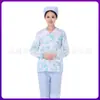 Ropa Quirúrgica Ropa para Lavar a Mano Salón de Belleza Hospital Dental Ropa de Enfermera Traje de Verano Dividido de Manga Corta Ropa de Trabajo para Doctora