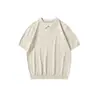 Roupas Masculinas Fengshe / Camiseta de Manga Curta Tricô Masculino Camisa Polo Gola Reversível Camiseta Casual Tricô de Verão