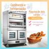 Uma camada de caixa de despertar de forno de duas placas/duas camadas de quatro placas, forno combinado para assar e despertar, forno integrado para assar e despertar
