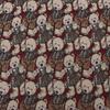 Tela de jacquard con diseño de oso y cifrado para bolsos, tela con estampado animal, tela para sofá, tela para cojines