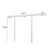 Prateleira de display para loja de roupas cabide de chão cabide de parede para roupas femininas roupas infantis cabide de parede em aço inoxidável cabide de parede com suporte lateral