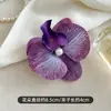 Presilha de cabelo de orquídea Phalaenopsis em 23 cores, presilha lateral floral 3D realista, lembrancinha de casamento, decoração de caixa de doces