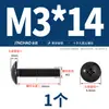 Tornillos de Cruz Cabeza Plana Niquelados Negros, Tornillos de Máquina Cabeza Paraguas, Tornillos de Máquina Cabeza Champiñón, Tornillos de Cabeza Plana M3M4